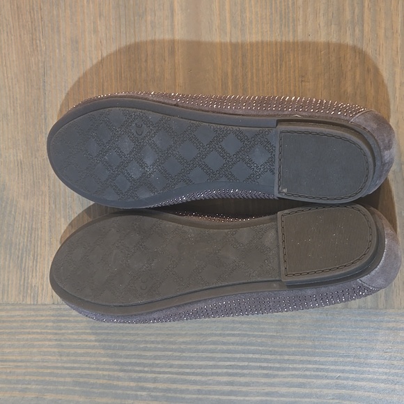 Vionic Gray Rhinestone 359 Willow Women's Ballet Flats - Picture 3 of 4